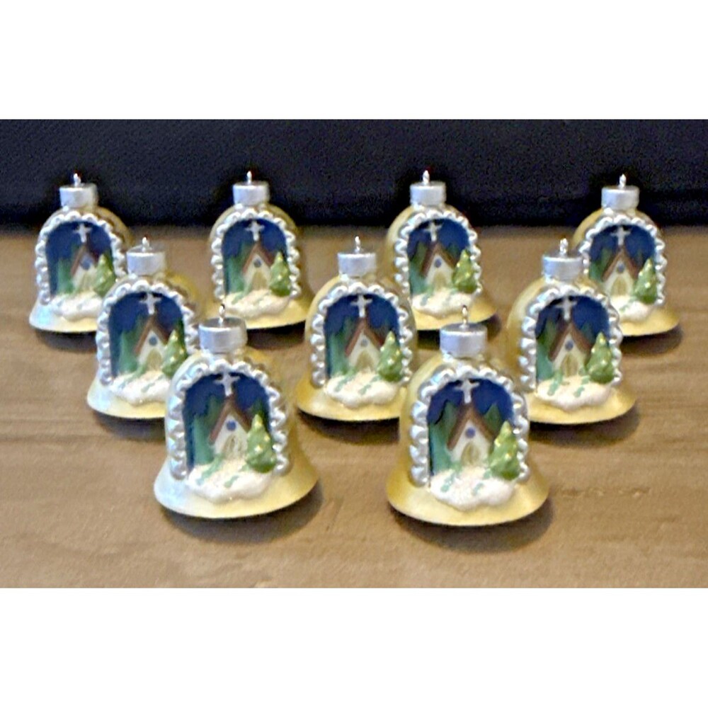 Hallmark Miniature Series Ornament A World Within 2016 Church w Cross Lot of 9